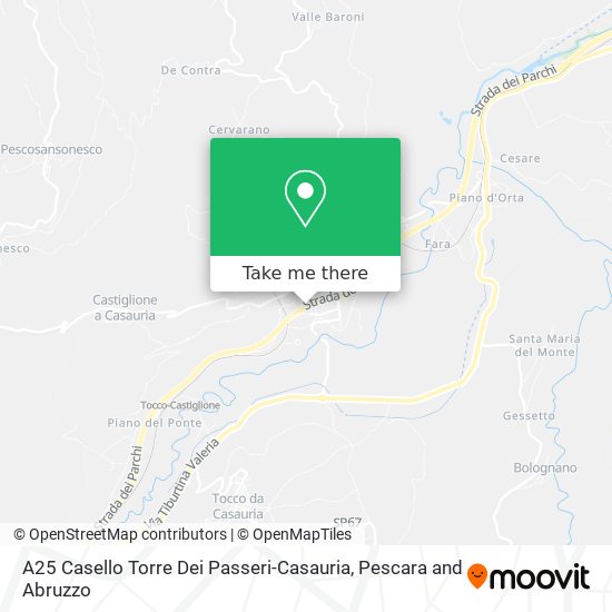 A25 Casello Torre Dei Passeri-Casauria map
