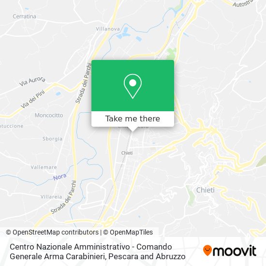 Centro Nazionale Amministrativo - Comando Generale Arma Carabinieri map
