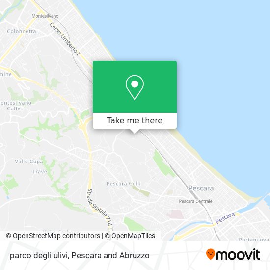 parco degli ulivi map