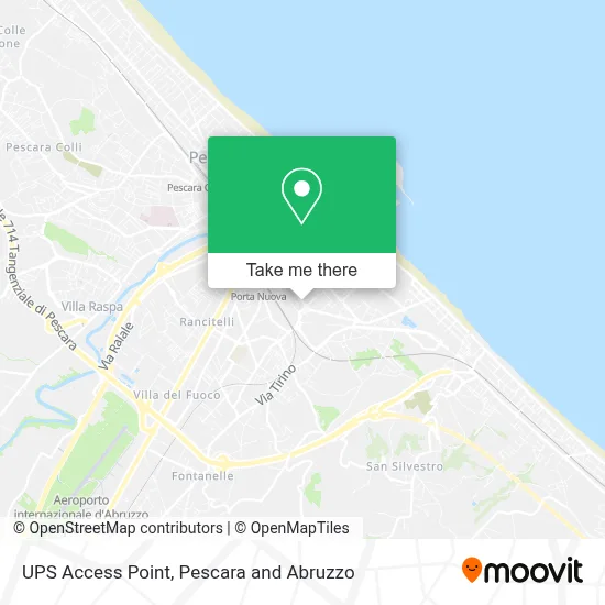 UPS Access Point map