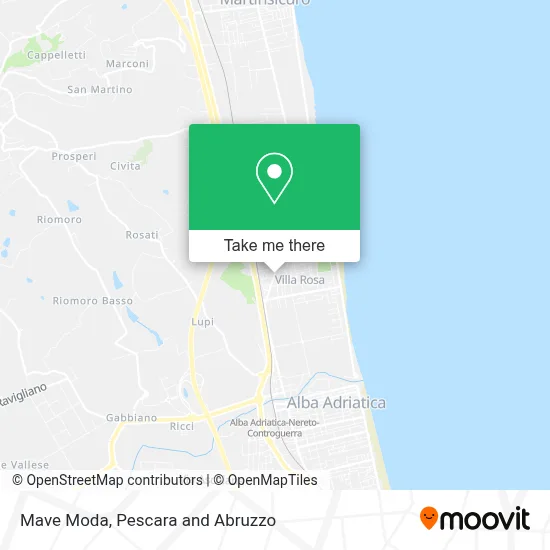 Mave Moda map