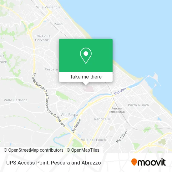 UPS Access Point map