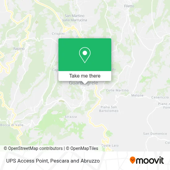 UPS Access Point map