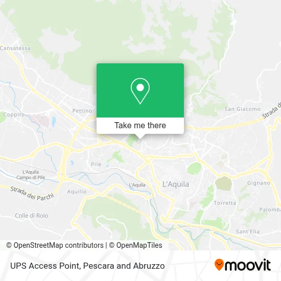 UPS Access Point map