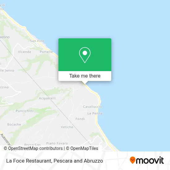 La Foce Restaurant map