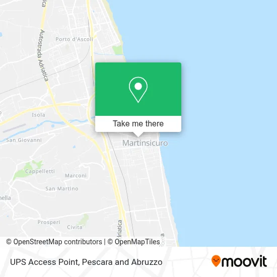 UPS Access Point map