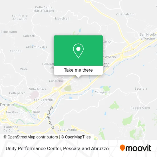 Unity Performance Center map