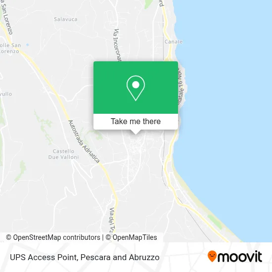 UPS Access Point map