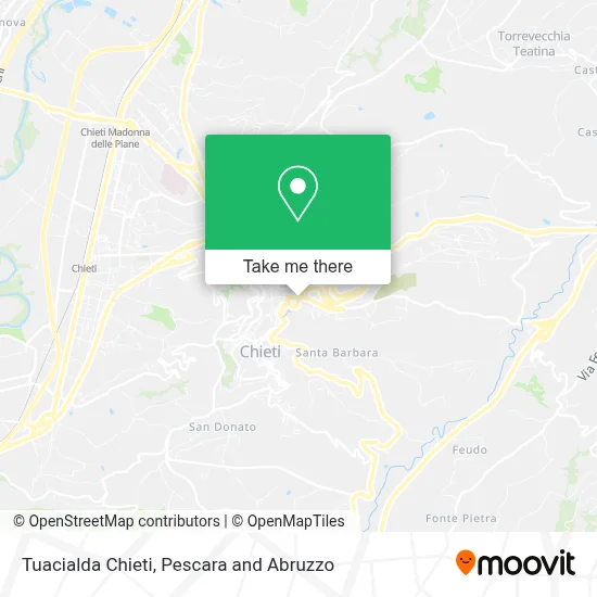 Tuacialda Chieti map
