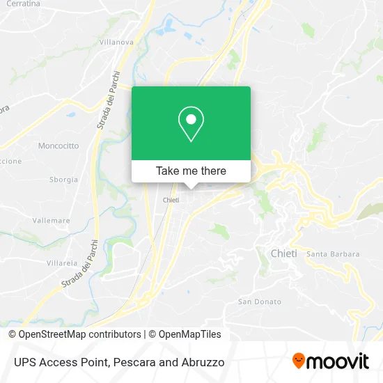 UPS Access Point map
