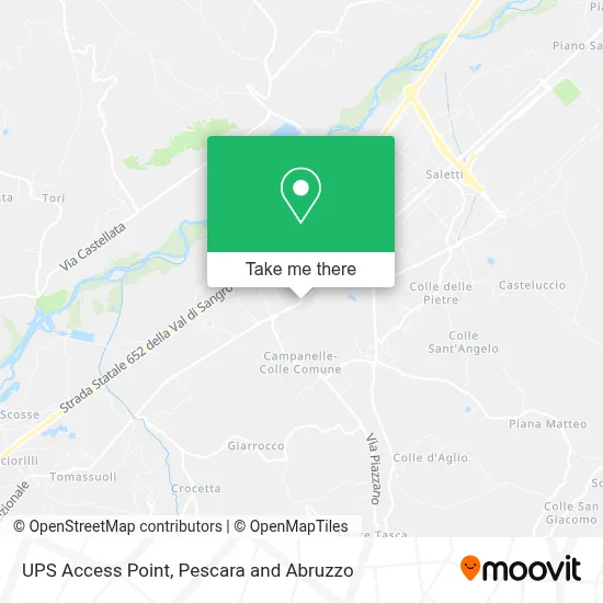 UPS Access Point map