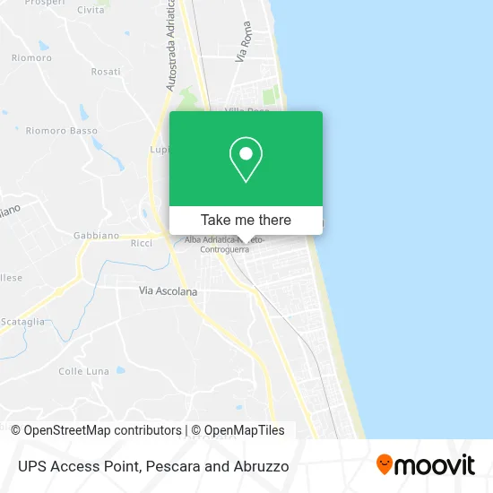 UPS Access Point map