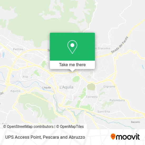 UPS Access Point map