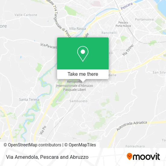 Via Amendola map