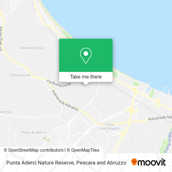 Punta Aderci Nature Reserve map