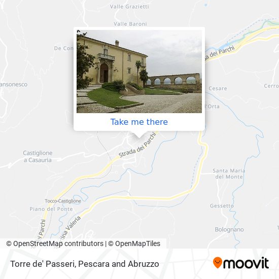 Torre de' Passeri map