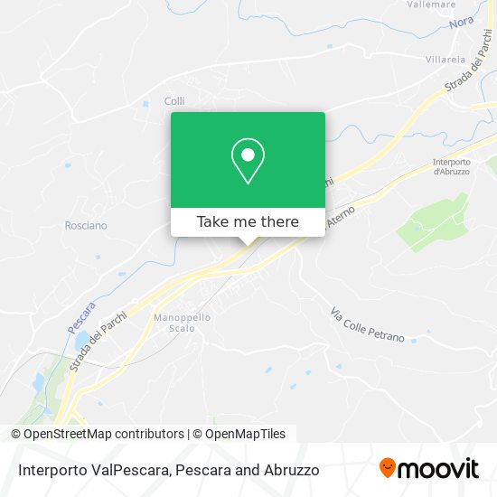 Interporto ValPescara map