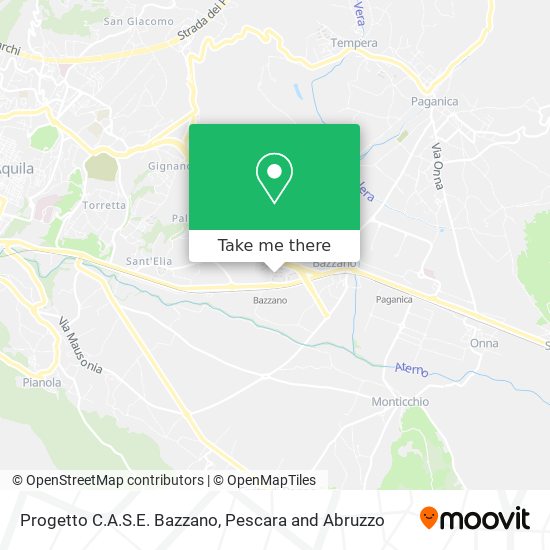 Progetto C.A.S.E. Bazzano map