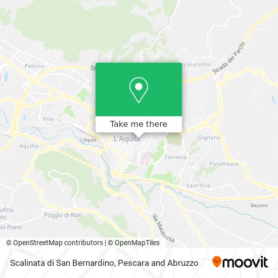 Scalinata di San Bernardino map