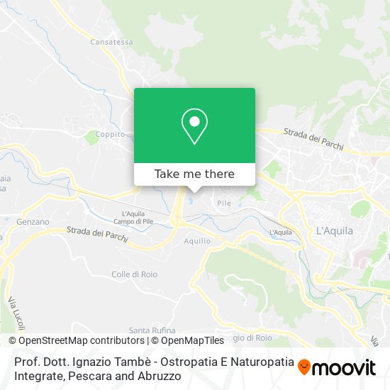 Prof. Dott. Ignazio Tambè - Ostropatia E Naturopatia Integrate map