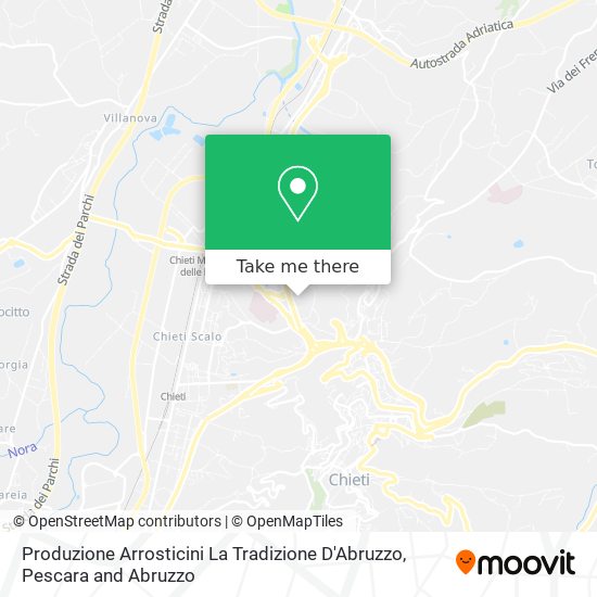 Produzione Arrosticini La Tradizione D'Abruzzo map