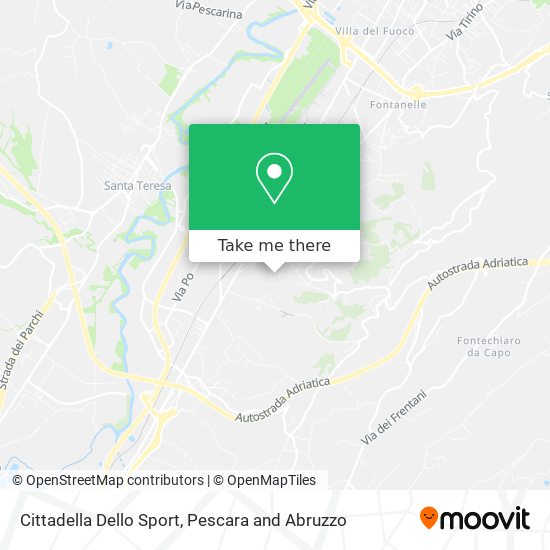 Cittadella Dello Sport map