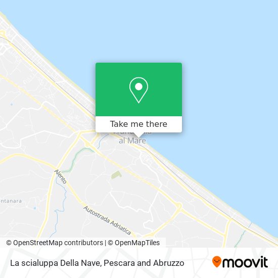 La scialuppa Della Nave map