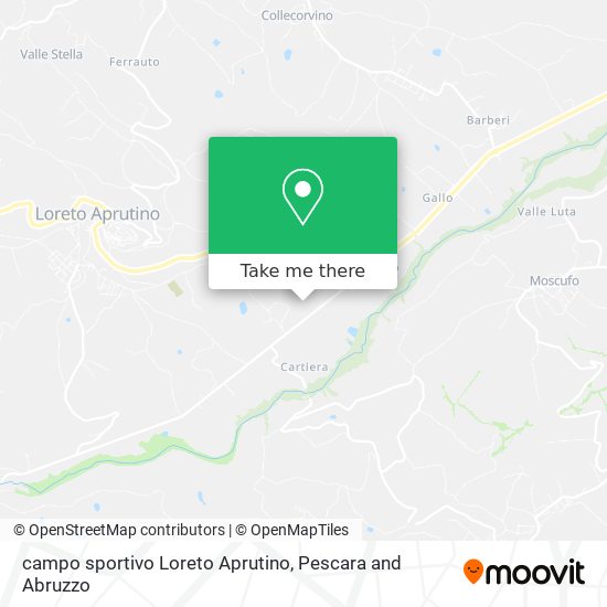 campo sportivo Loreto Aprutino map