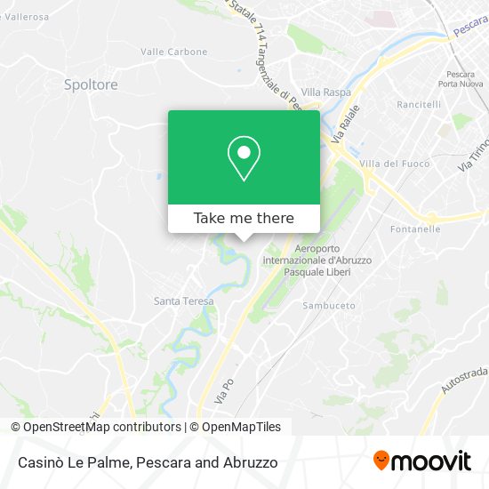 Casinò Le Palme map