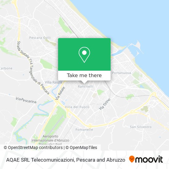 AQAE SRL Telecomunicazioni map