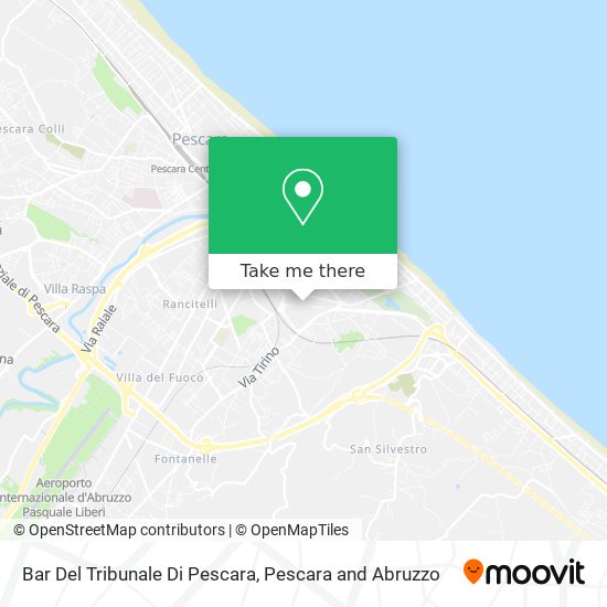 Bar Del Tribunale Di Pescara map