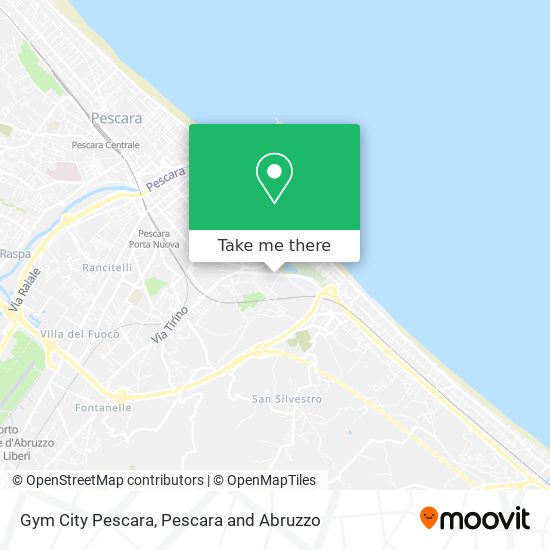 Gym City Pescara map