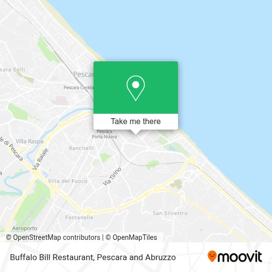 Buffalo Bill Restaurant map