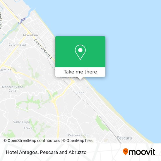 Hotel Antagos map