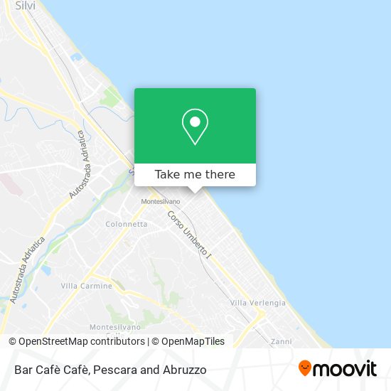 Bar Cafè Cafè map