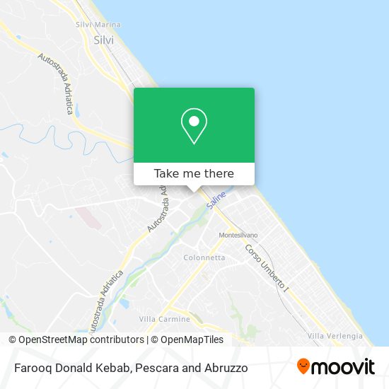 Farooq Donald Kebab map