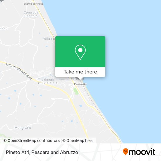 Pineto Atri map