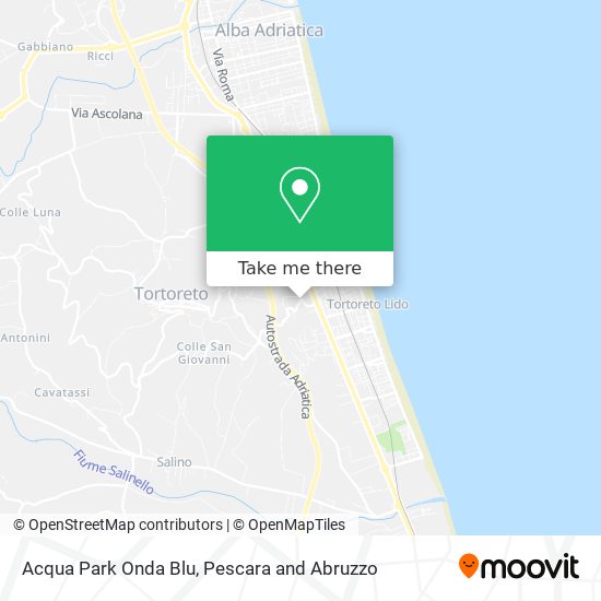 Acqua Park Onda Blu map