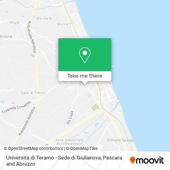 Università di Teramo - Sede di Giulianova map