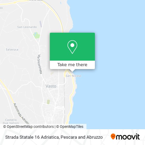 Strada Statale 16 Adriatica map