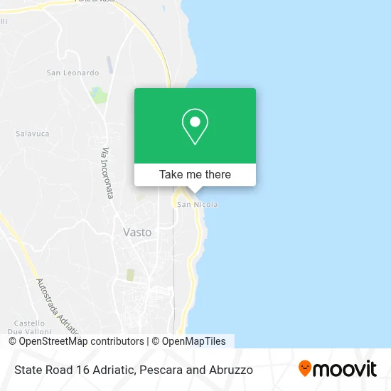 State Road 16 Adriatic map