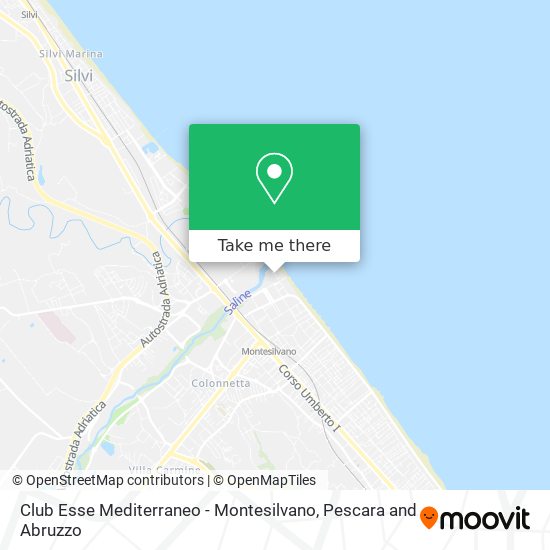 Club Esse Mediterraneo - Montesilvano map