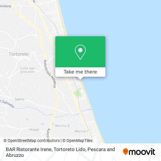 BAR Ristorante Irene, Tortoreto Lido map
