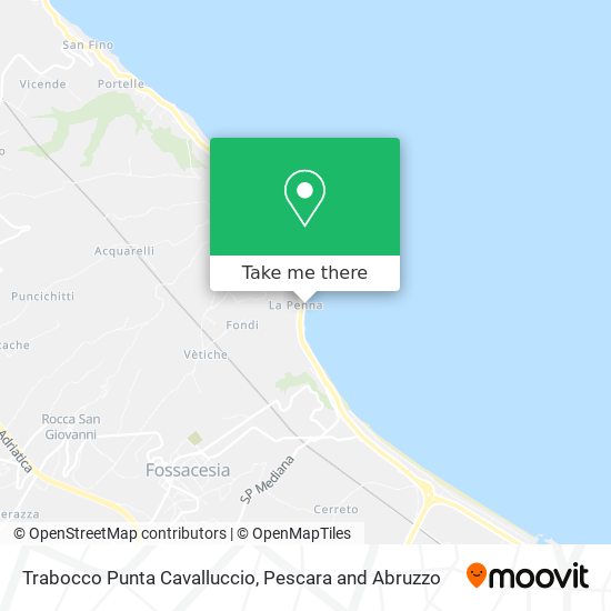 Trabocco Punta Cavalluccio map