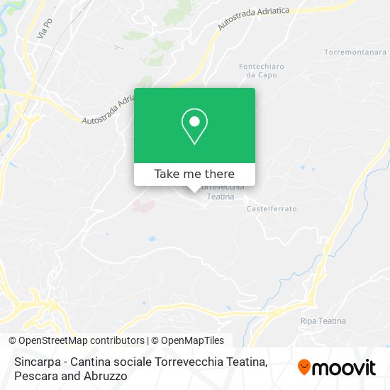 Sincarpa - Cantina sociale Torrevecchia Teatina map