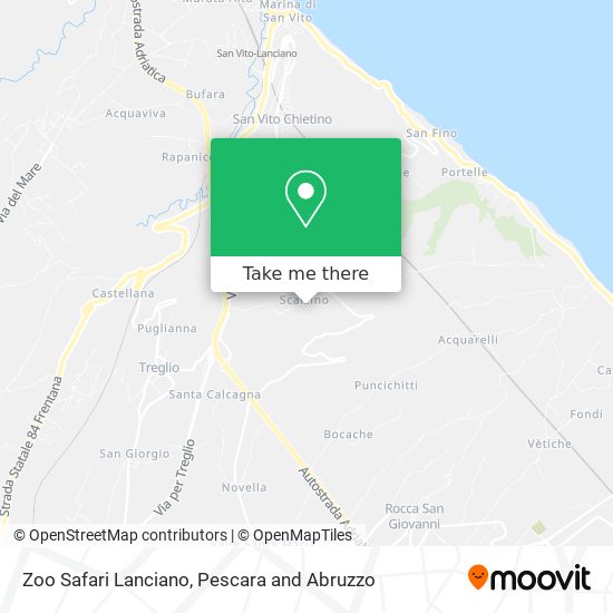 Zoo Safari Lanciano map