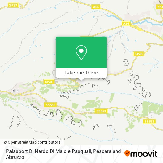 Palasport Di Nardo Di Maio e Pasquali map