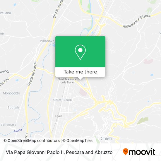 Via Papa Giovanni Paolo II map