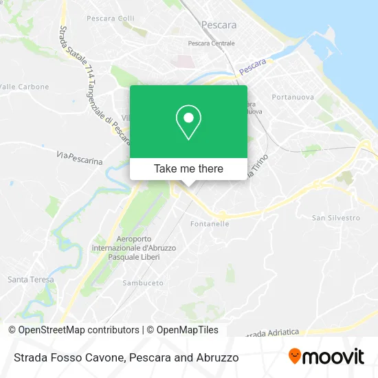 Strada Fosso Cavone map