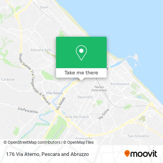 176 Via Aterno map